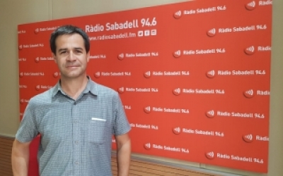 Gerard Vilanova als estudis de Ràdio Sabadell
